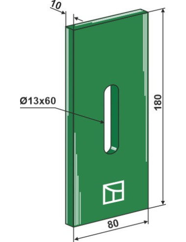 Racloir plastique Greenflex pour rouleaux packer