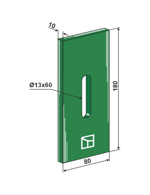 Racloir plastique Greenflex pour rouleaux packer