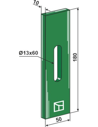 Racloir plastique Greenflex pour rouleaux packer