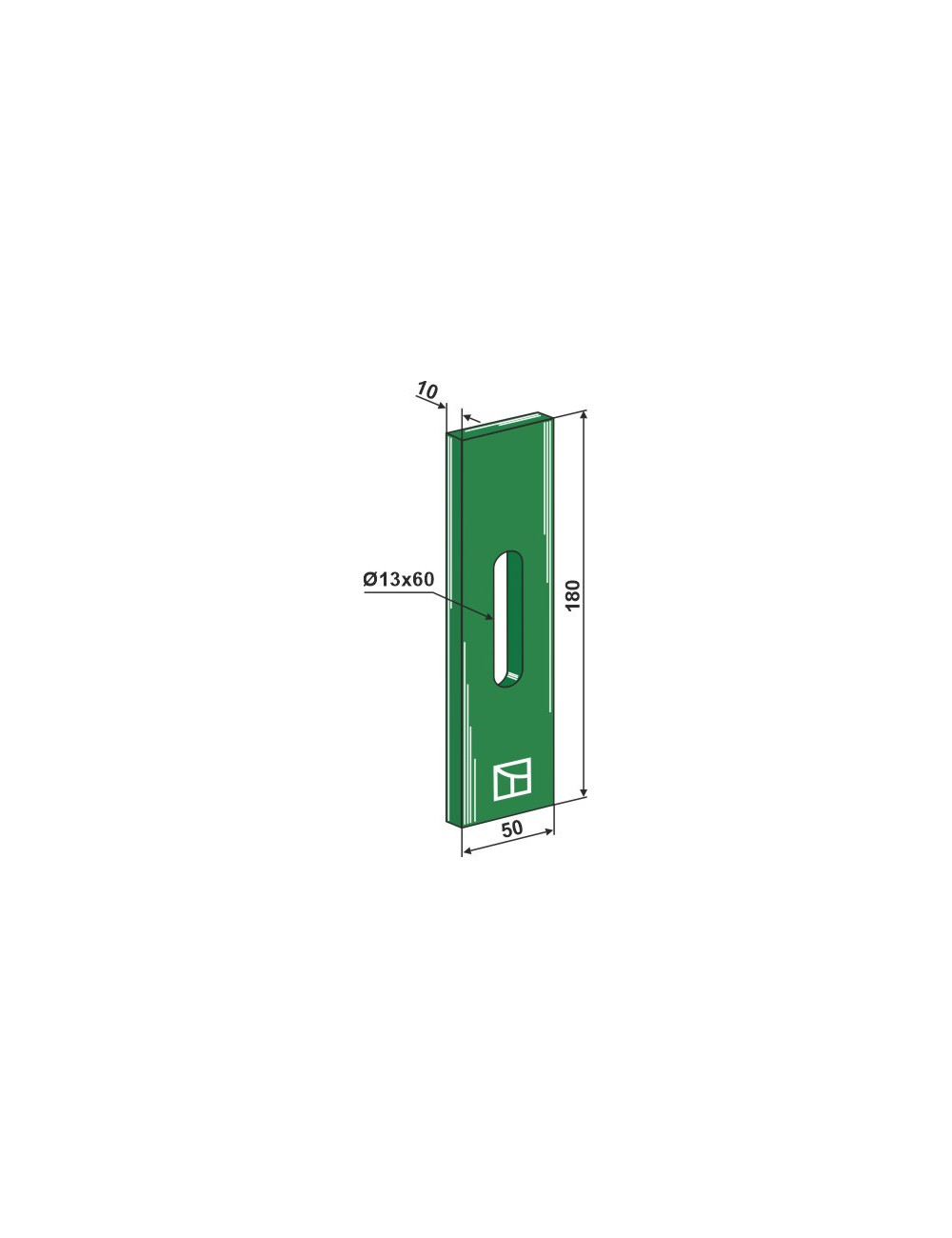 Racloir plastique Greenflex pour rouleaux packer