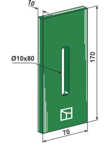 Racloir plastique Greenflex pour rouleaux packer