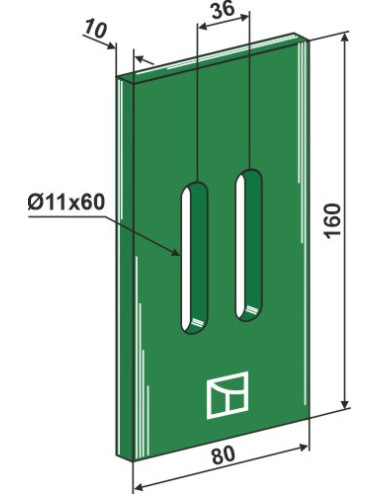 Racloir plastique Greenflex pour rouleaux packer