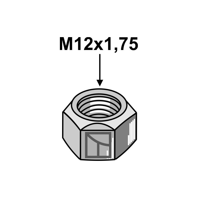 Écrou à freinage interne - M12x1,75