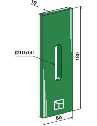 Racloir plastique Greenflex pour rouleaux packer