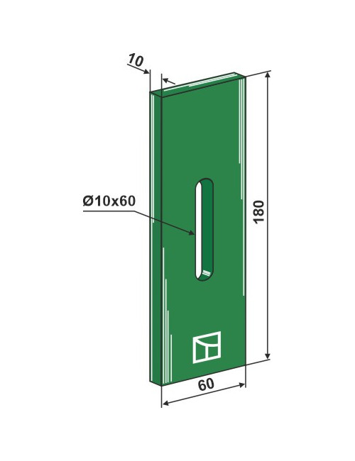 Racloir plastique Greenflex pour rouleaux packer