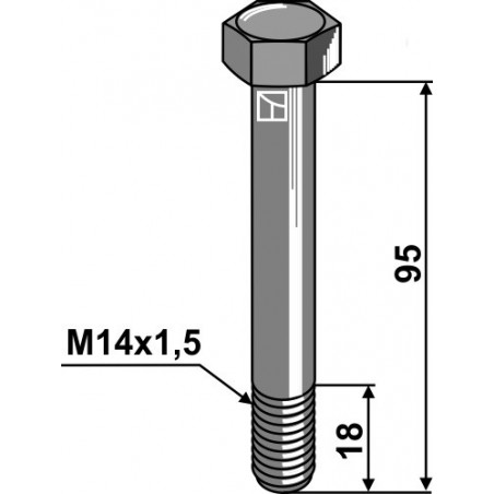 Boulon - M14x1,5 - 10.9