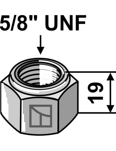 Écrou à freinage interne - 5/8''UNF