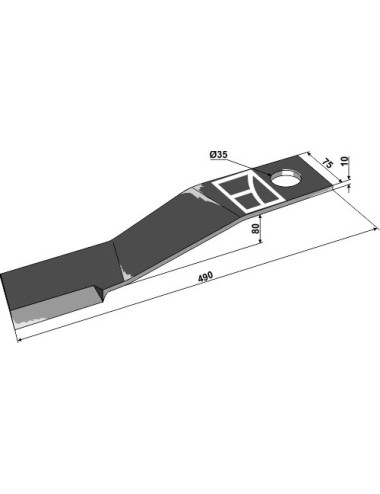 Couteau 490mm