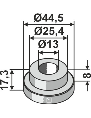 Entretoise Ø44,5