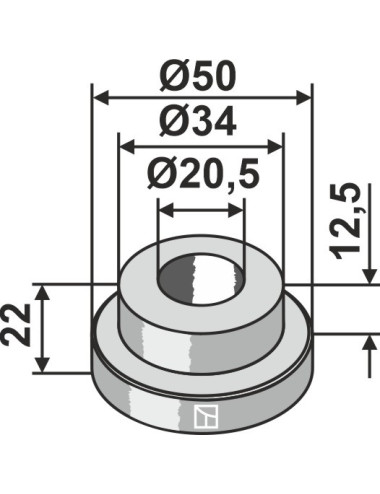 Entretoise Ø50