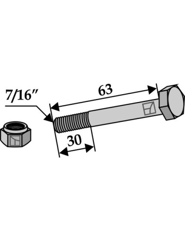 boulon avec écrou à...