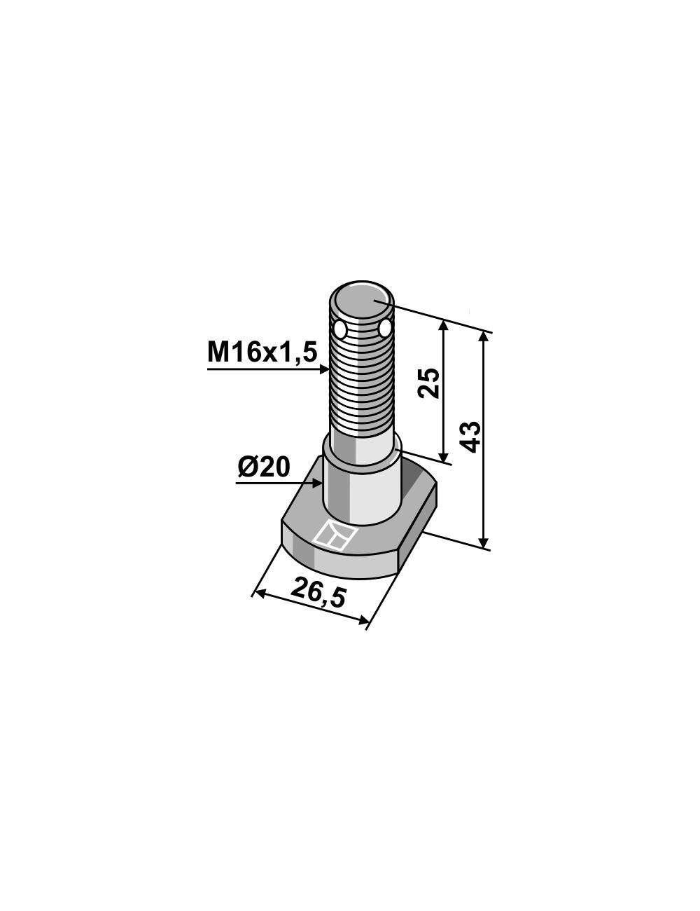 Boulon - 12.9