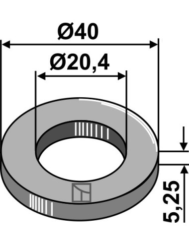 Rondelle Ø40