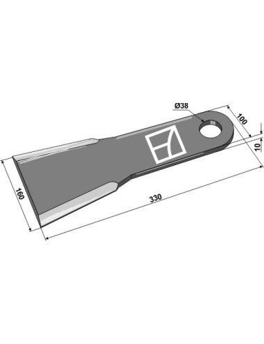 Couteau 330mm