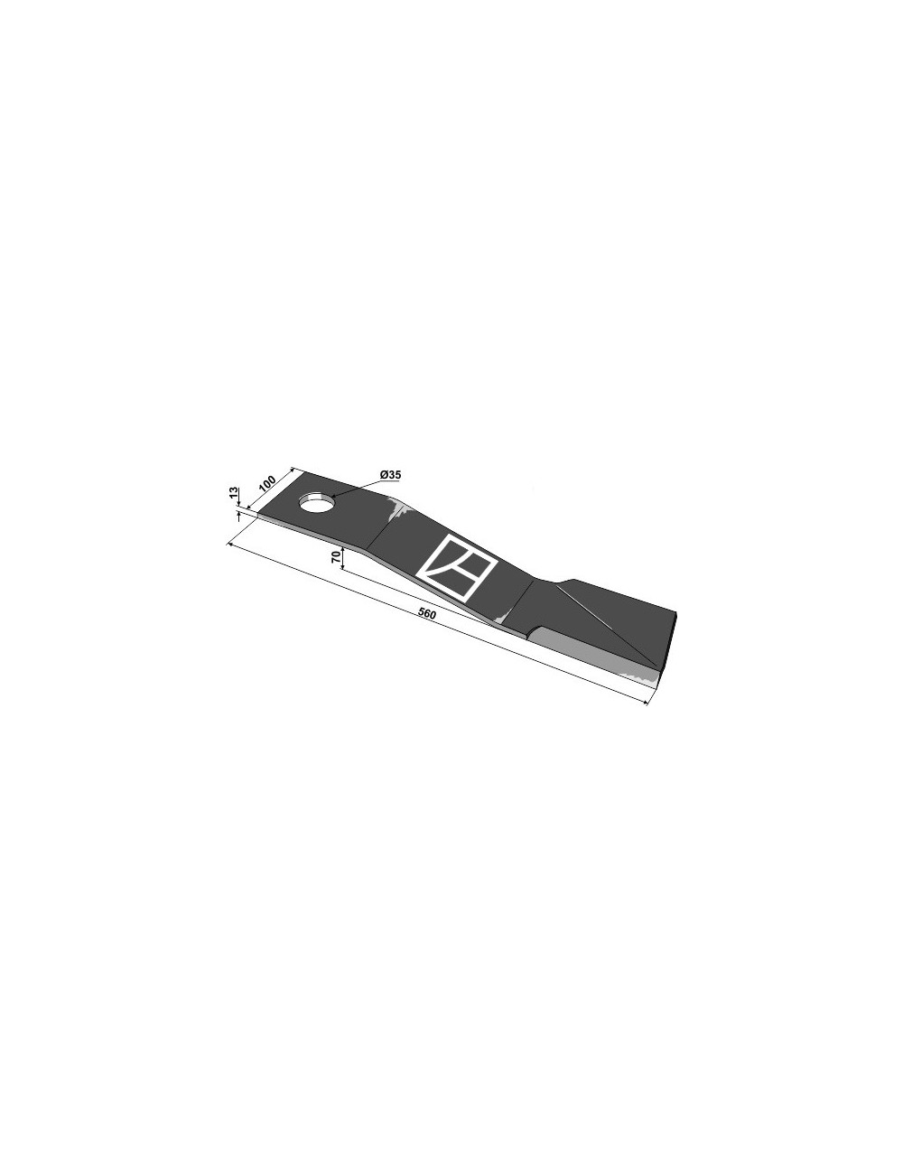Couteau 560mm - droit