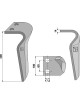 Dent pour herses rotatives, modèle gauche