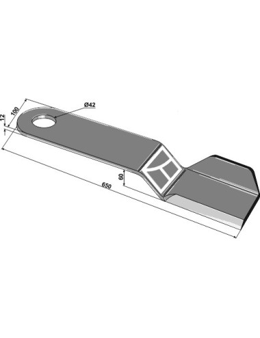 Couteau - modèle gauche