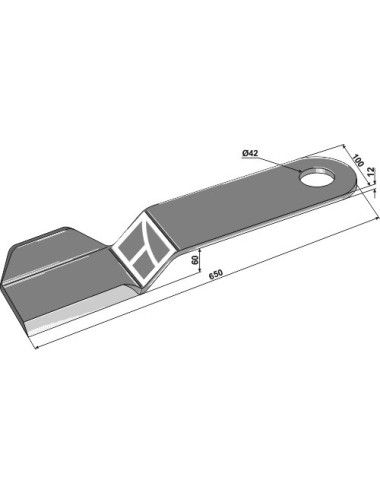 Couteau - modèle droite