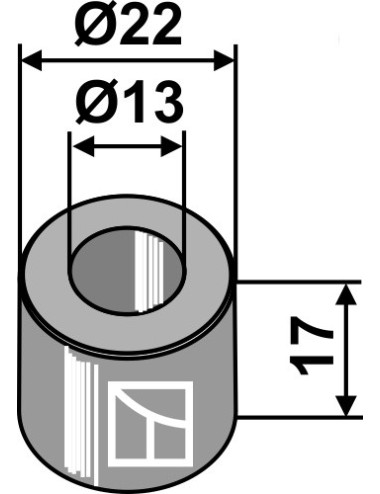 Entertoise Ø22x17xØ13