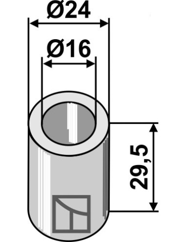 Entertoise Ø24x29,5xØ16