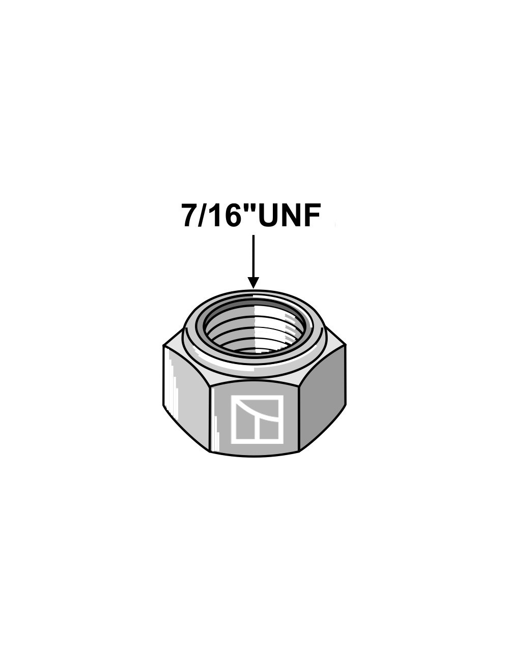 Écrou à freinage interne - 7/16″ UNF