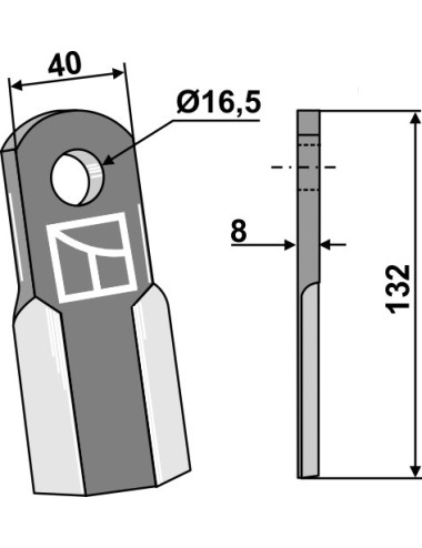 Couteau droit