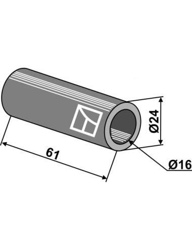 Entretoise d'écartement Ø24