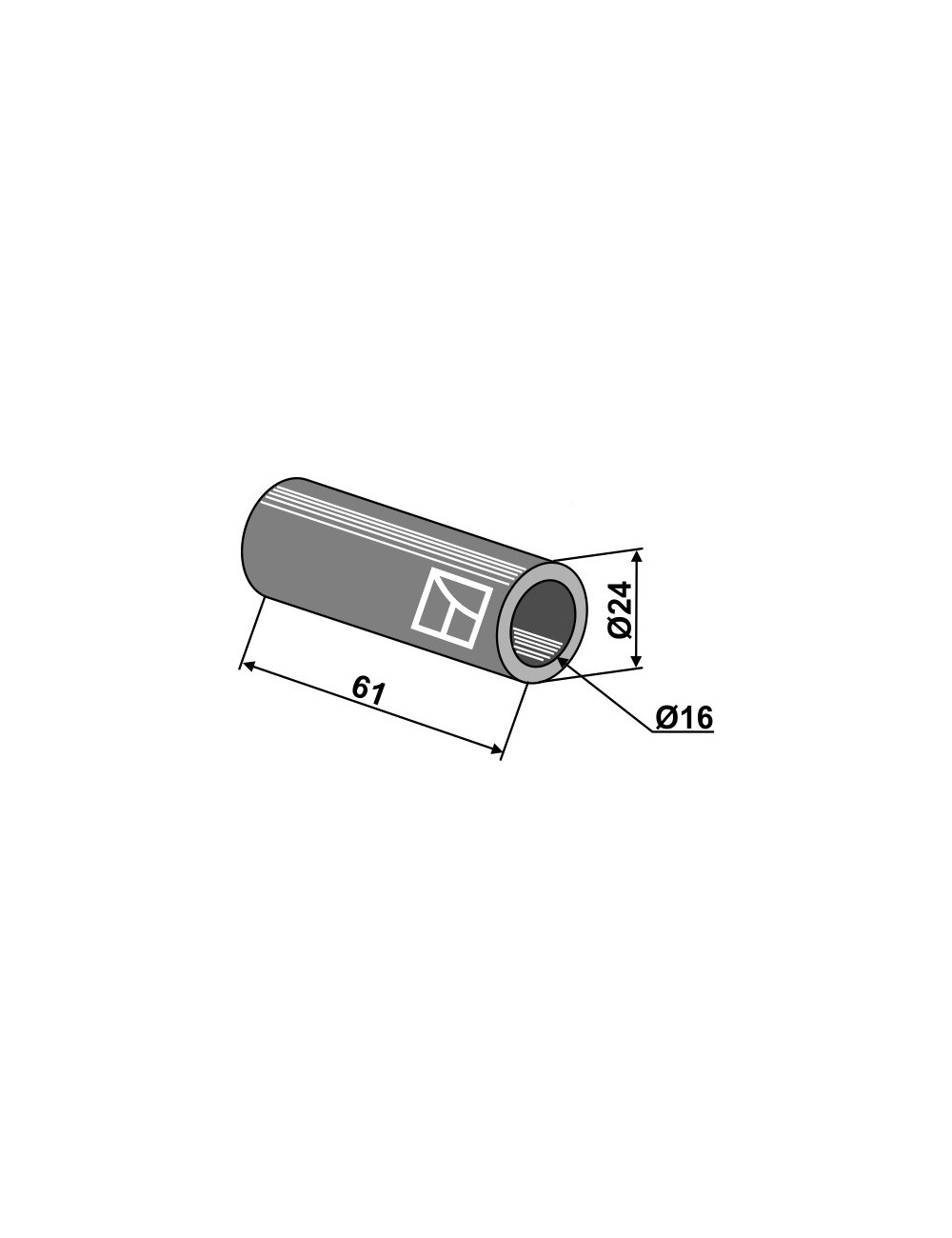 Entretoise d'écartement Ø24