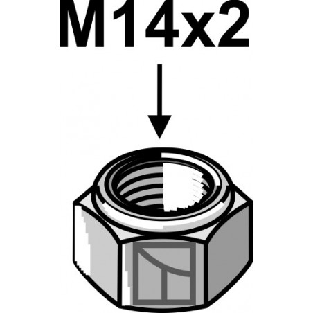 Écrou à freinage interne - M14x2