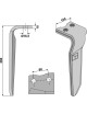 Dent pour herses rotatives, modèle droit
