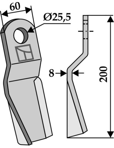 Couteau-broyeur