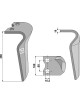 Dent pour herses rotatives, modèle gauche