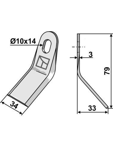 Couteau de coupe