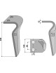 Dent pour herses rotatives, modèle gauche