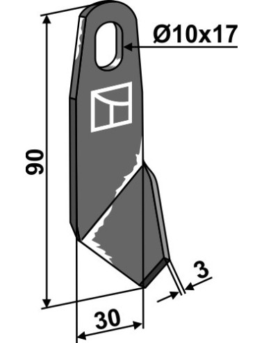 Couteau ailé - gauche