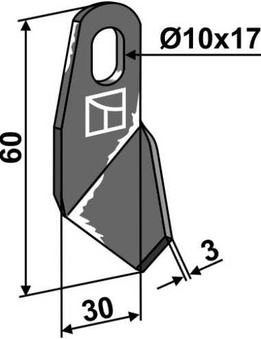 Couteau ailé - gauche