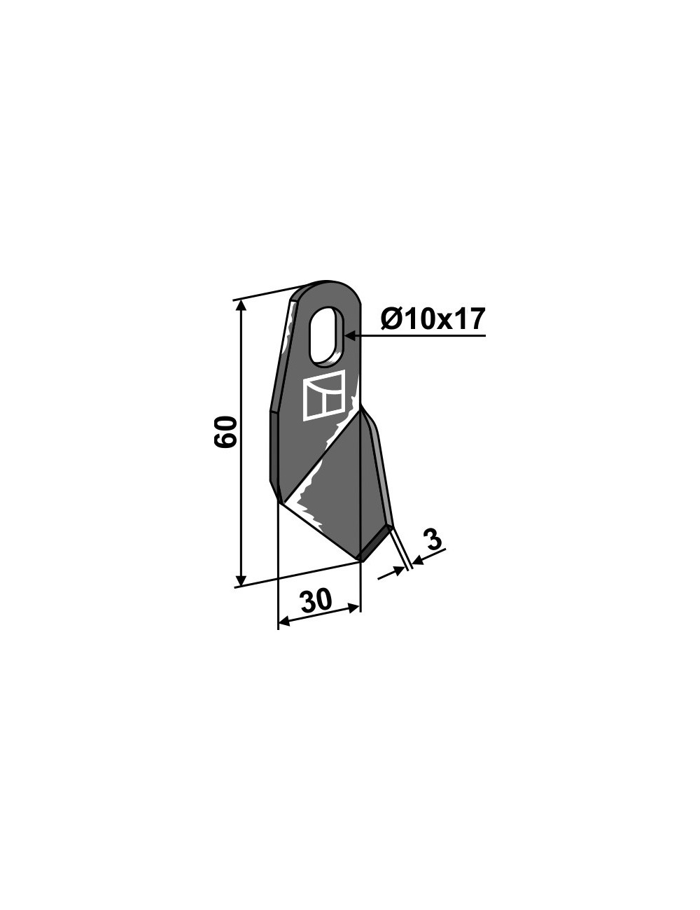 Couteau ailé - gauche