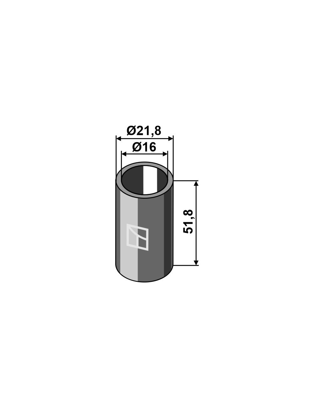 Entertoise Ø21,8x51,8xØ16