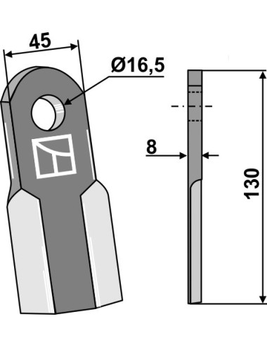 Couteau droit