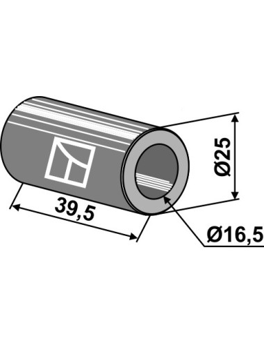 Entretoise Ø25