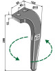 Dent pour herses rotatives, modèle gauche