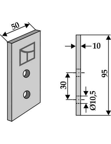 Couteau pour fossoyeuse