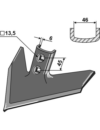 Soc triangulaire 180 x 6