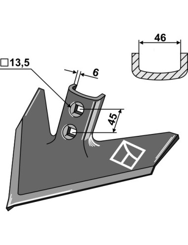 Soc triangulaire 240 x 6