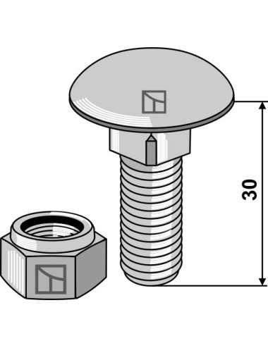Boulon à tête bombée...
