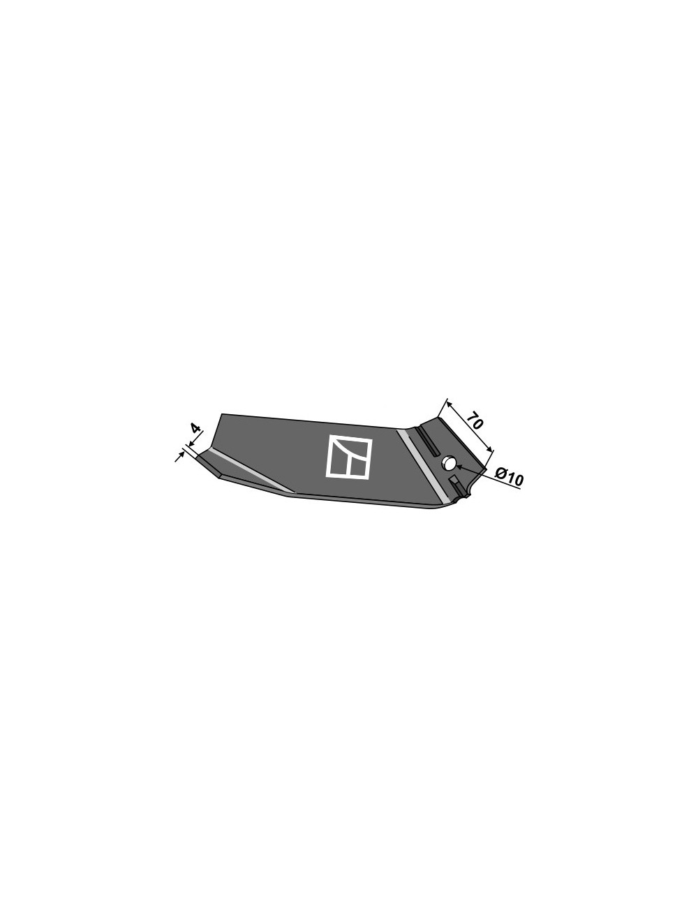 Soc buttoir 210mm - droit