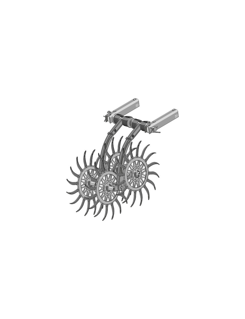 Roue étoile pour houe rotative, élément compl.