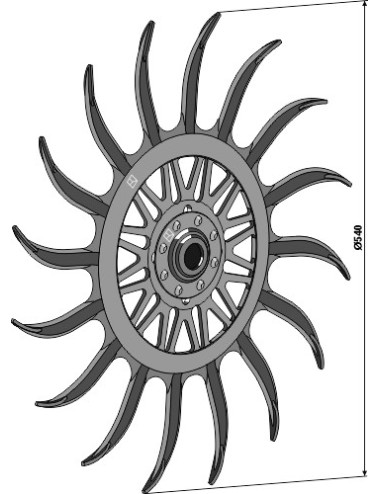 roue étoile, compl. avec bague