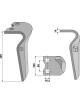 Dent pour herses rotatives, modèle gauche