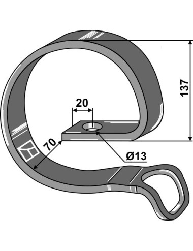 Renfort double spire